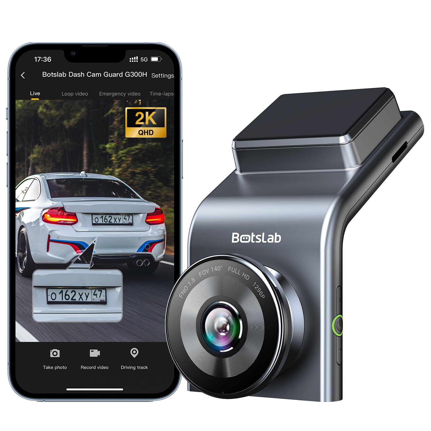 Botslab Dash Cam G300H Plus