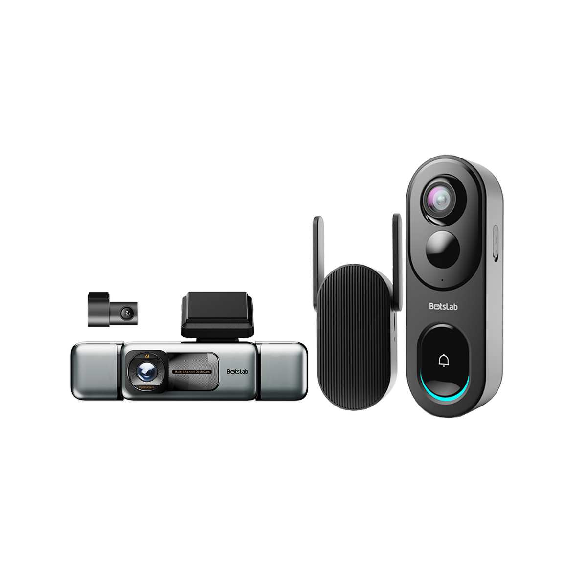 Botslab G980H 4-Channel Dash Cam & Video Doorbell R810 Bundle