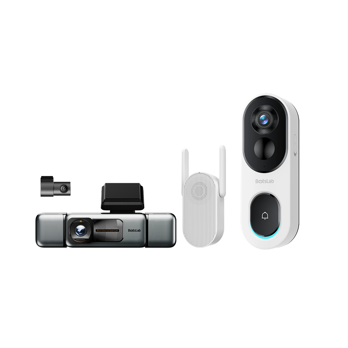 Botslab G980H 4-Channel Dash Cam & Video Doorbell R810 SE Bundle