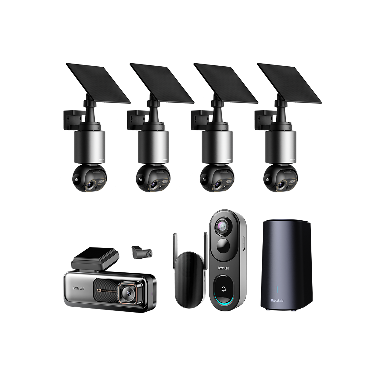 Botslab 3-in-1 Security Bundle — W510 (4-Cam Kit)| G980H Pro | R810