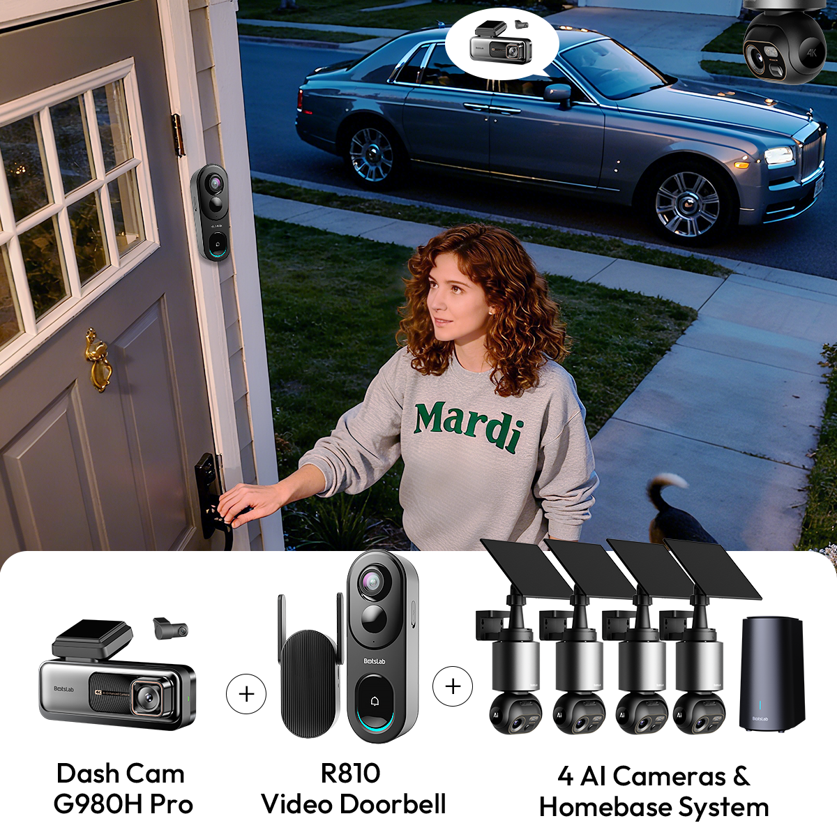 Botslab 3-in-1 Security Bundle — W510 (4-Cam Kit)| G980H Pro | R810