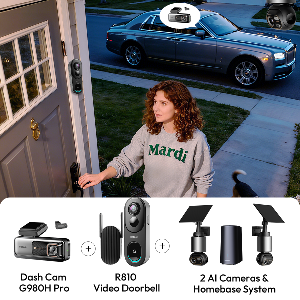 Botslab 3-in-1 Security Bundle — W510 (2-Cam Kit)| G980H Pro | R810
