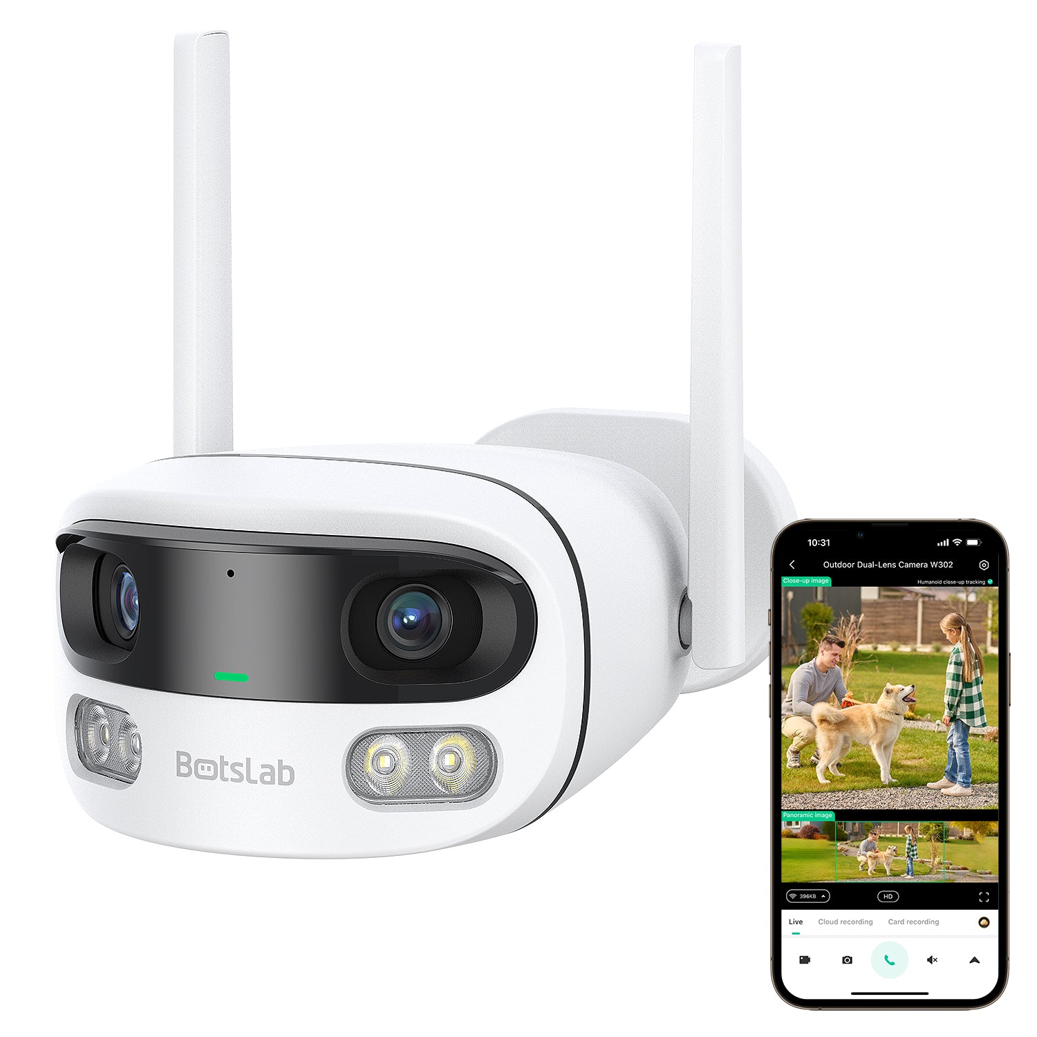 Botslab Outdoor Dual-Lens Camera W302