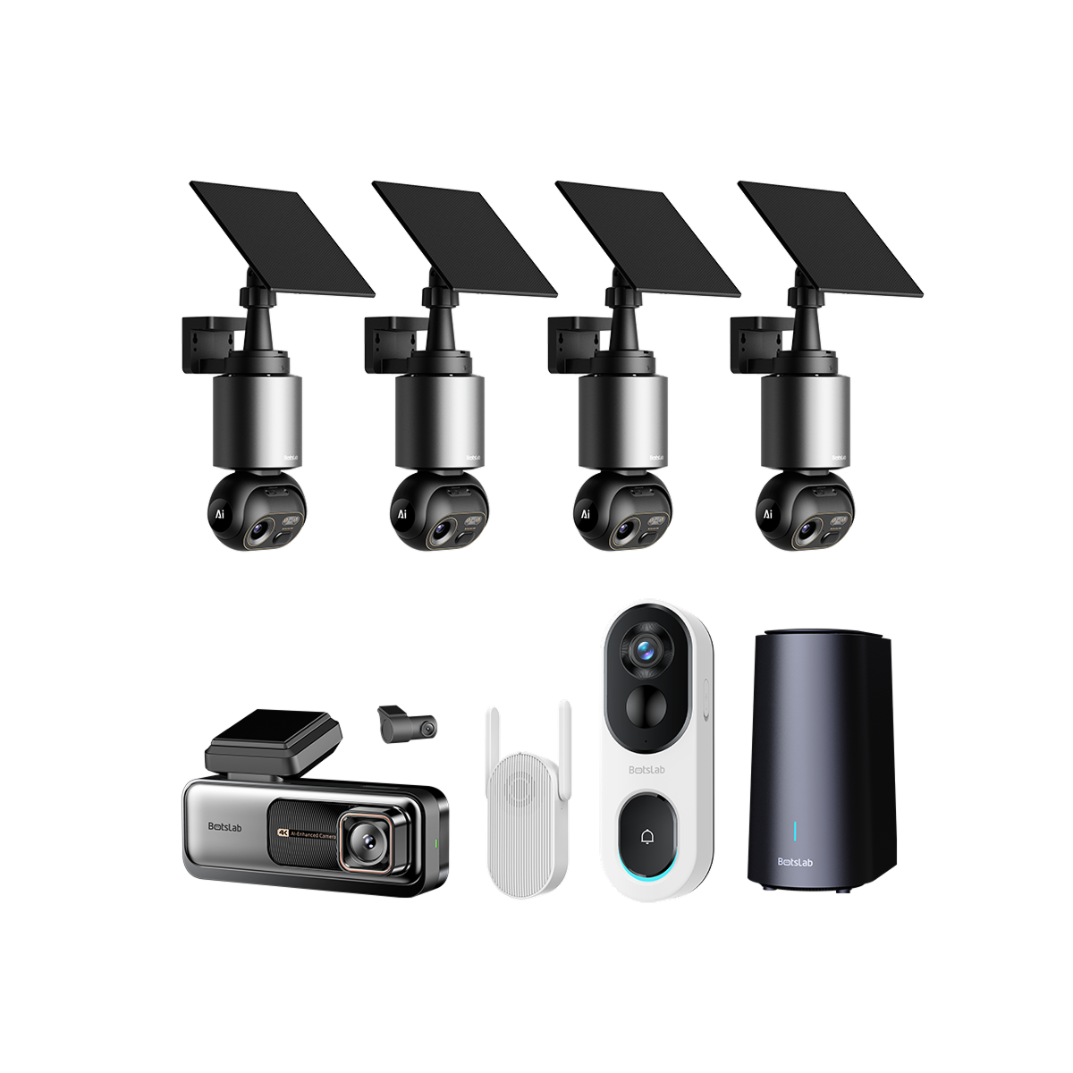 G980H Pro + R810 SE + W510 (1 HomeBase + 4 Cams) Home Security Bundle