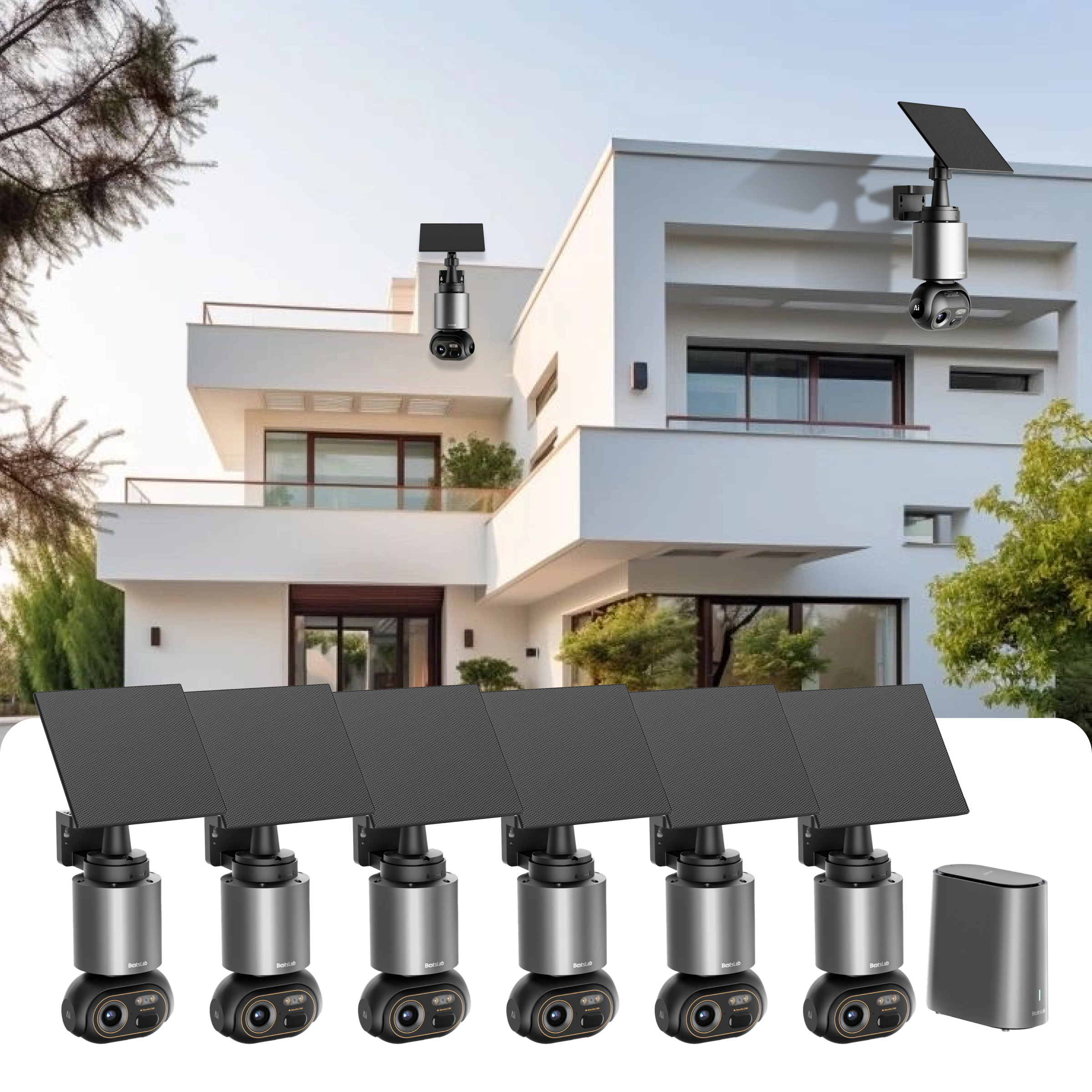 Botslab AI Secuirty Cam System W510 | 6-Cam Kit