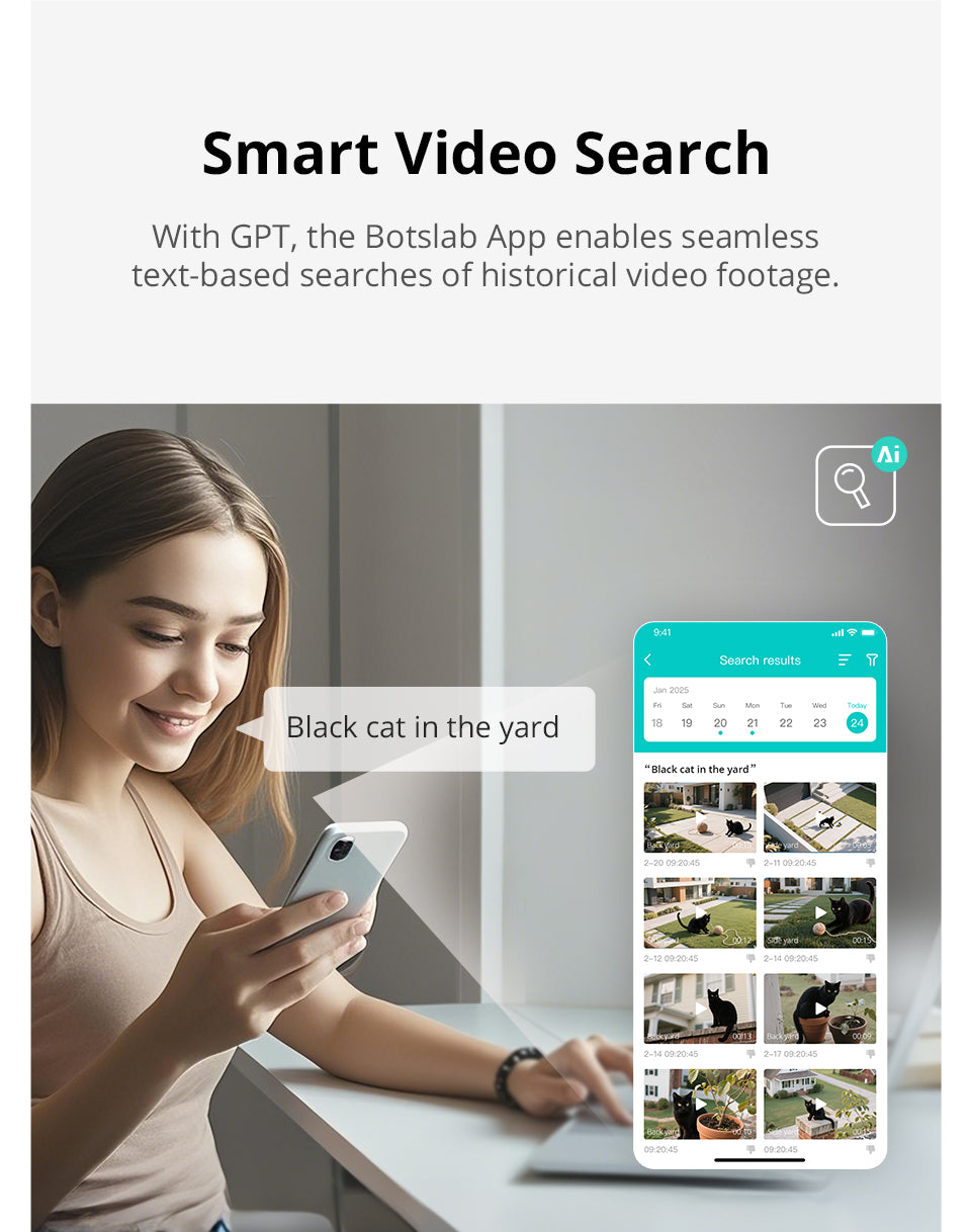 Botslab Advanced AI Tech 4K Akku-4-Kamera-System W510