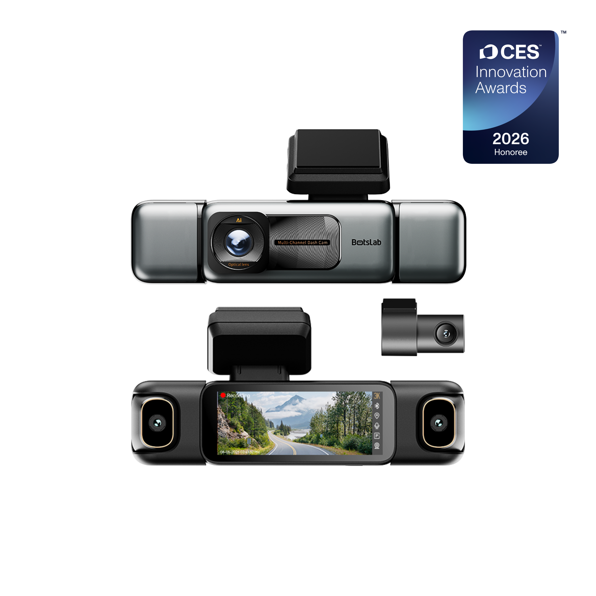 Botslab Dash Cam G980H Multi-Channel- 4 Cameras EU