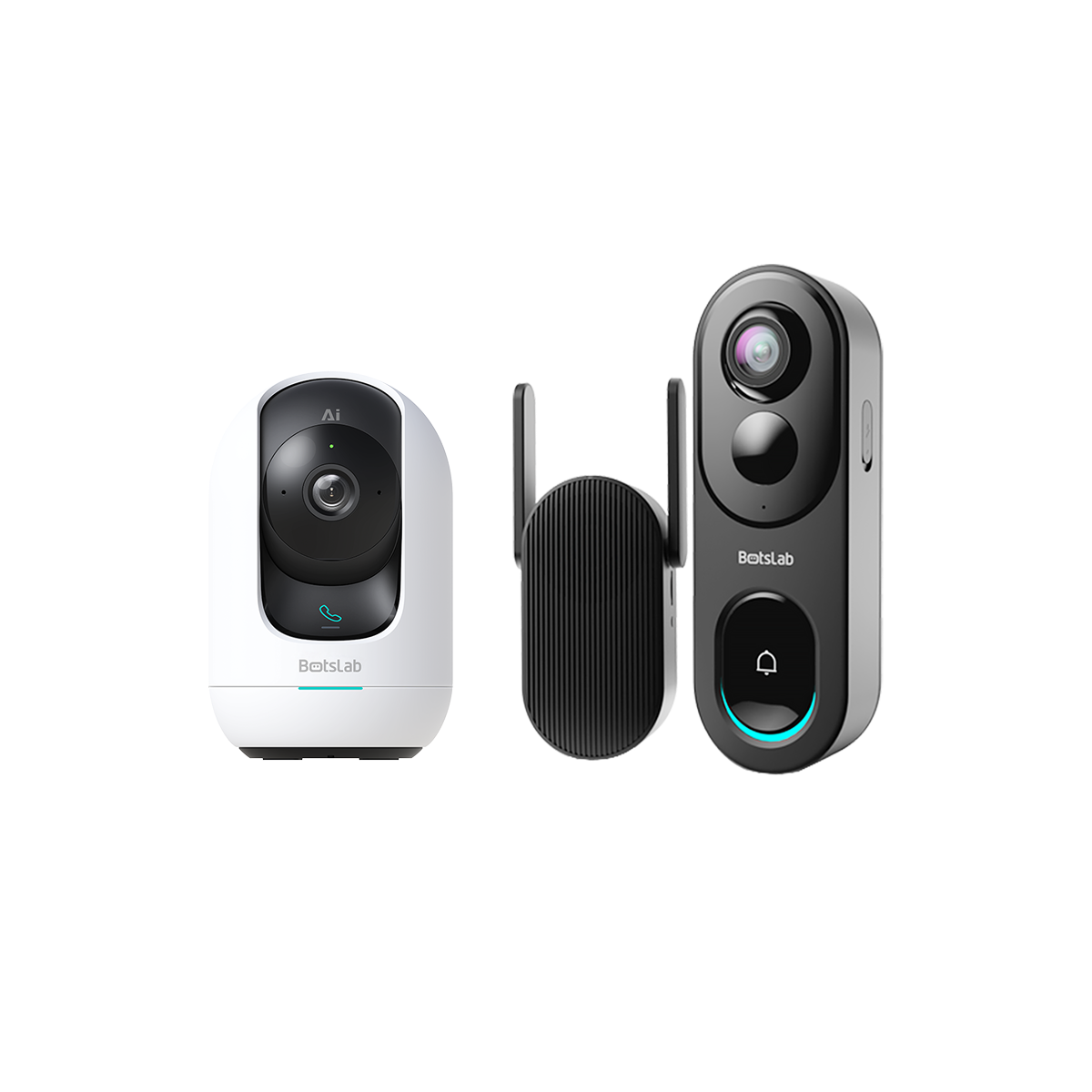 Smart Home Bundle- Botslab Video Doorbell R810 & Indoor Security Camera C221