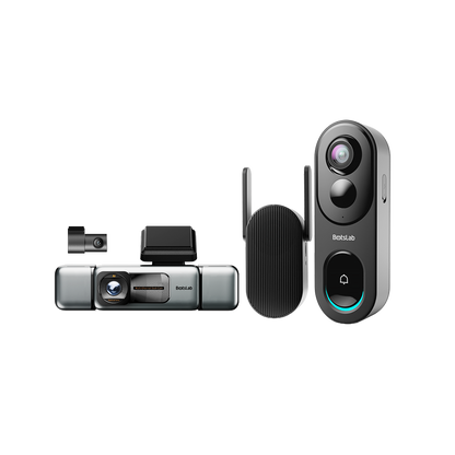 Botslab G980H 4-Channel  Dash Cam & Video Doorbell R810 Bundle