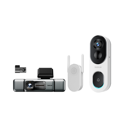 Botslab G980H 4-Channel  Dash Cam & Video Doorbell R810 SE Bundle