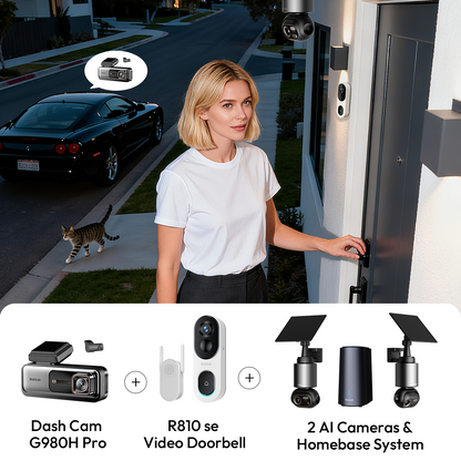 Botslab 3-in-1 Security Bundle — W510 (2-Cam Kit)| G980H Pro | R810 SE