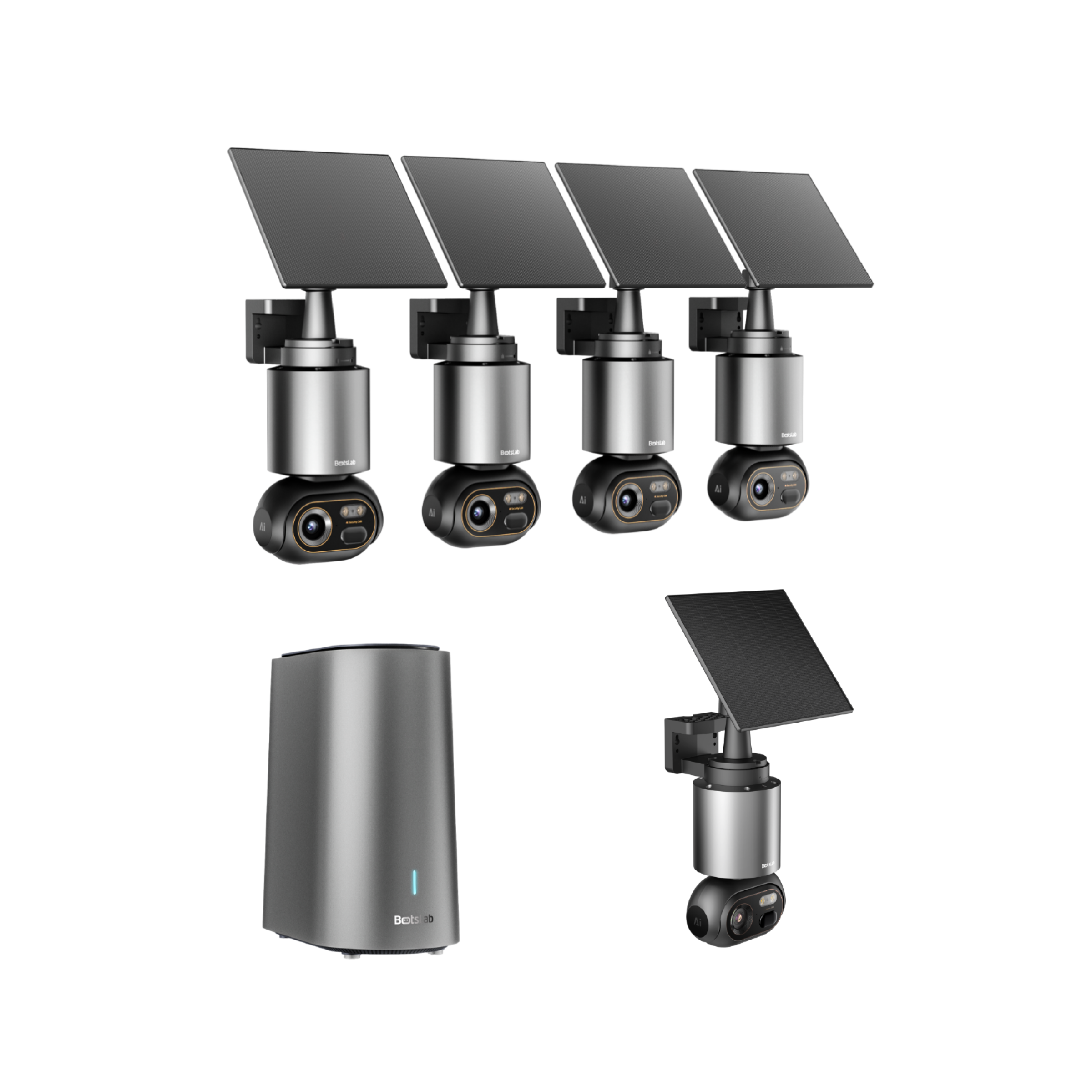Botslab AI Secuirty Cam System W510 | 5-Cam Kit