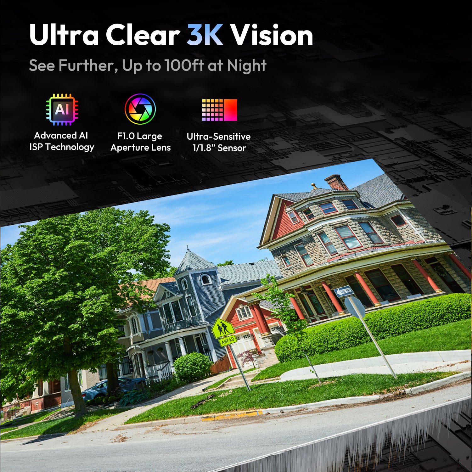 Botslab 3K ColorS Al Night Outdoor Security Camera W317
