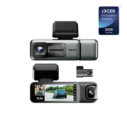 Botslab Dash Cam G980H Multi Channel-3 Cameras