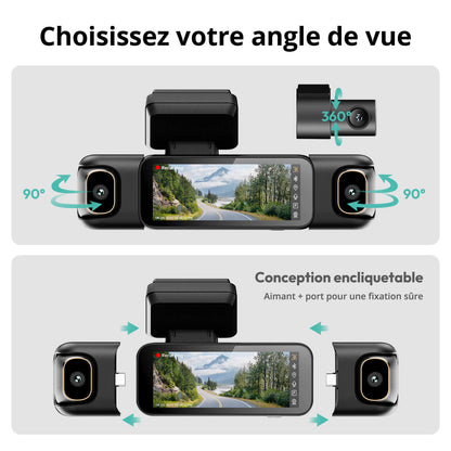 Botslab Dash Cam G980H Multi-Channel- 4 Cameras