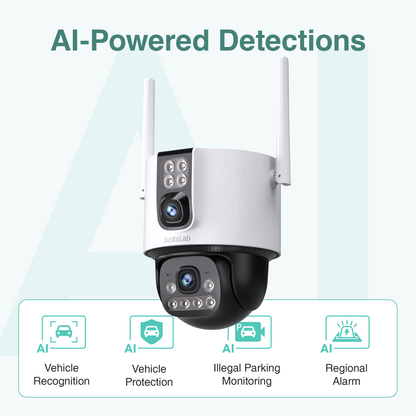 Botslab Dual-Lens PTZ Outdoor Security Camera W315