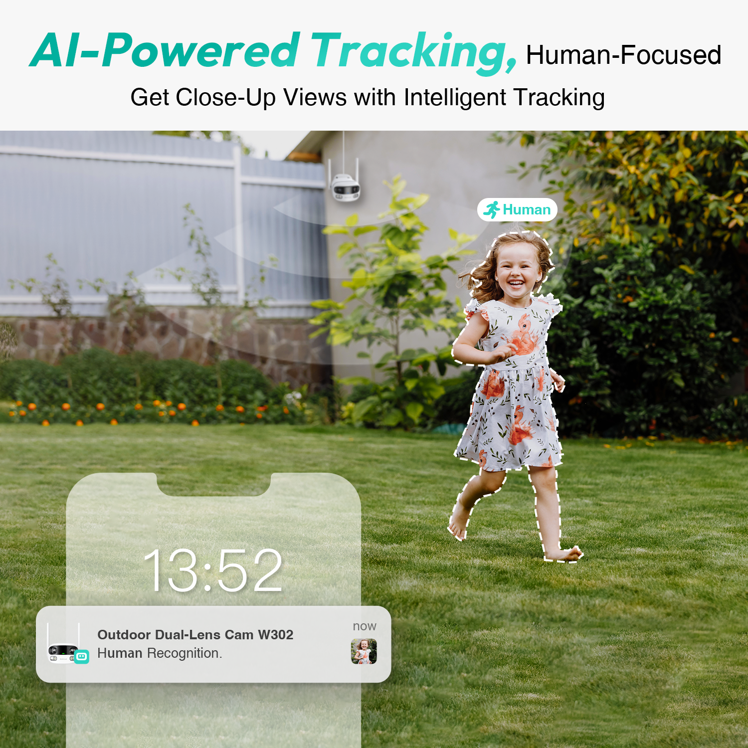 Botslab Outdoor Dual-Lens Camera W302