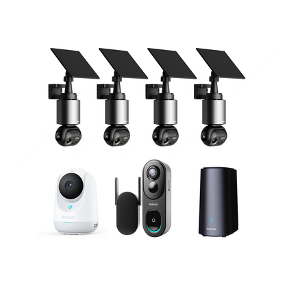 Botslab Advanced AI Tech 4K Battery 4-Cam System W510 | Camera C224 | Doorbell R810